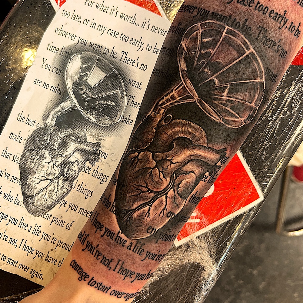 Black and gray Realism Tattoo